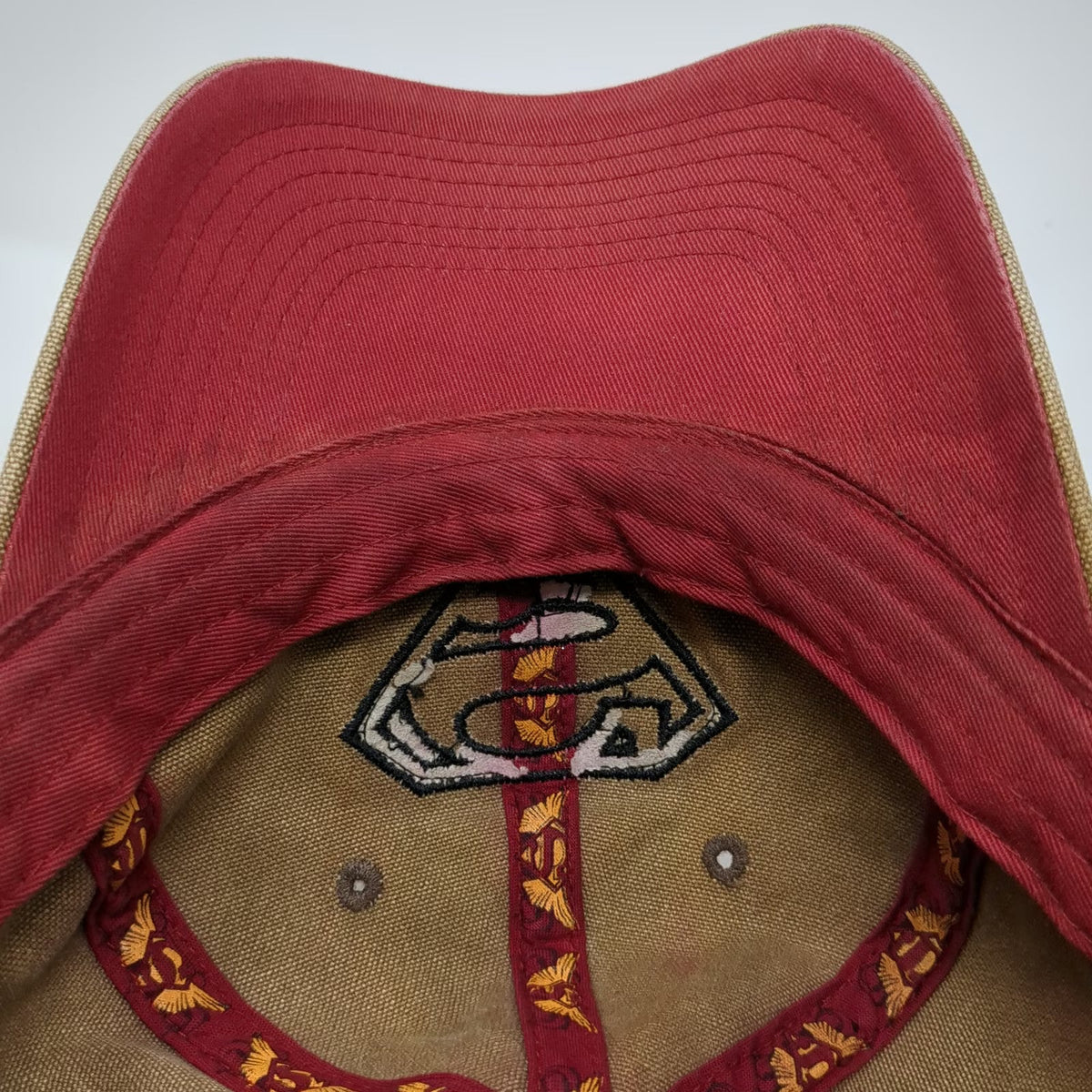 Anima Superman Baseball Cap Brown One Size Strapback DC Comics Embroidered Hat