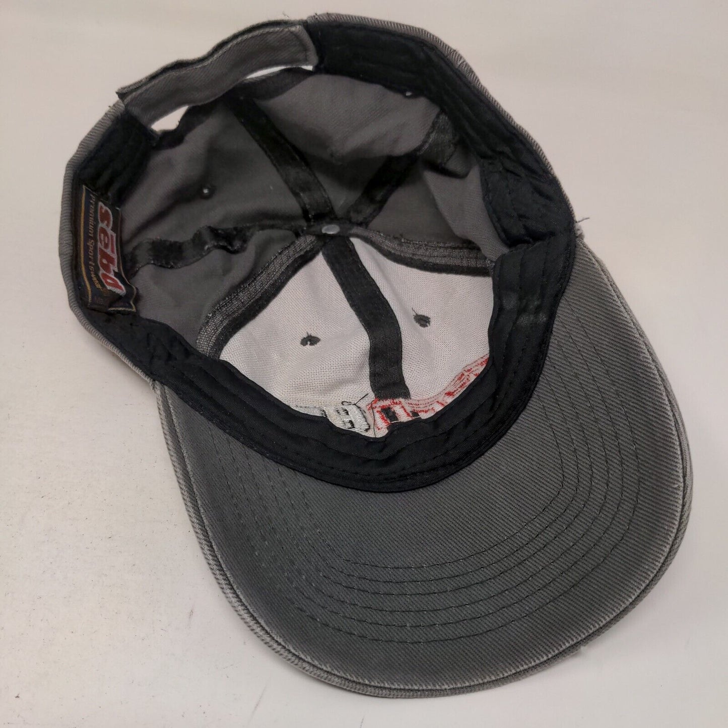 ESPN HD Strapback Hat Gray One Size Adjustable Embroidered 6 Panel Seba