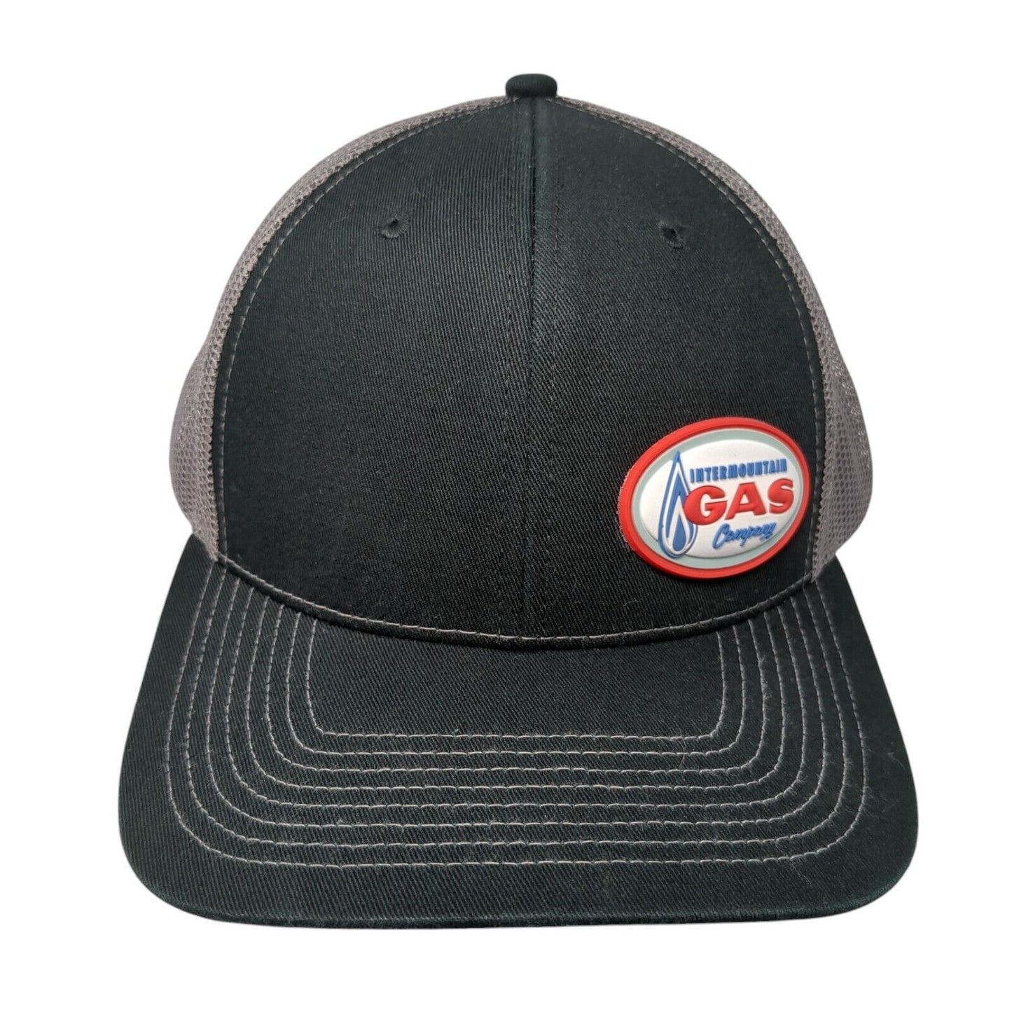 Intermountain Gas Company Snapback Trucker Hat Black One Size Mesh Back