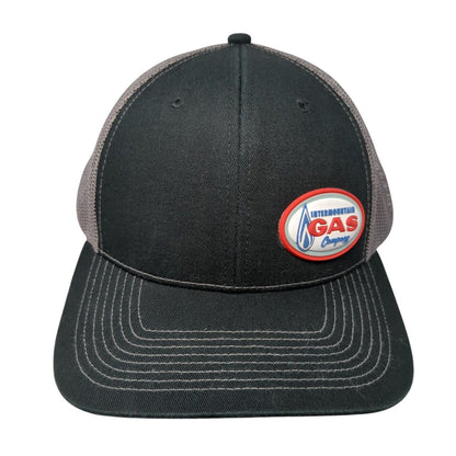 Intermountain Gas Company Snapback Trucker Hat Black One Size Mesh Back