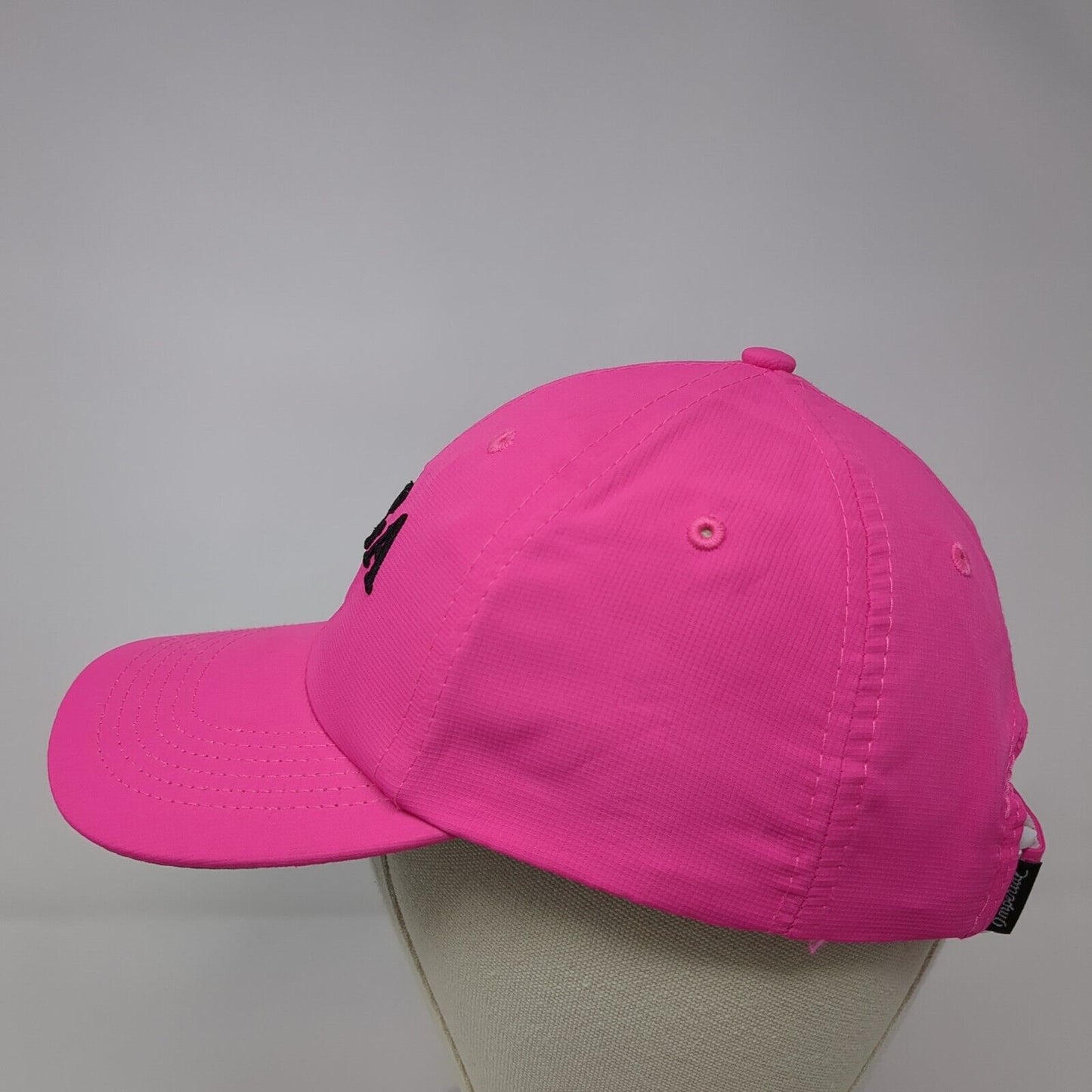 AJGA Strapback Hat Pink Small Fit Adjustable Embroidered Imperial Polyester