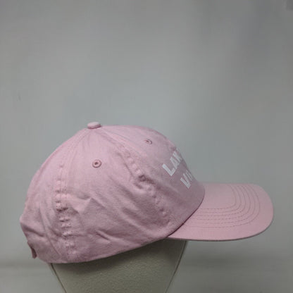 Lakeside Village Strapback Trucker Hat Pink OSFM Adjustable Hit Wear Cotton