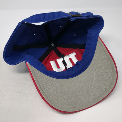 NFL Team Apparel NY Giants Baseball Cap Hat Red Blue White One Size Slideback
