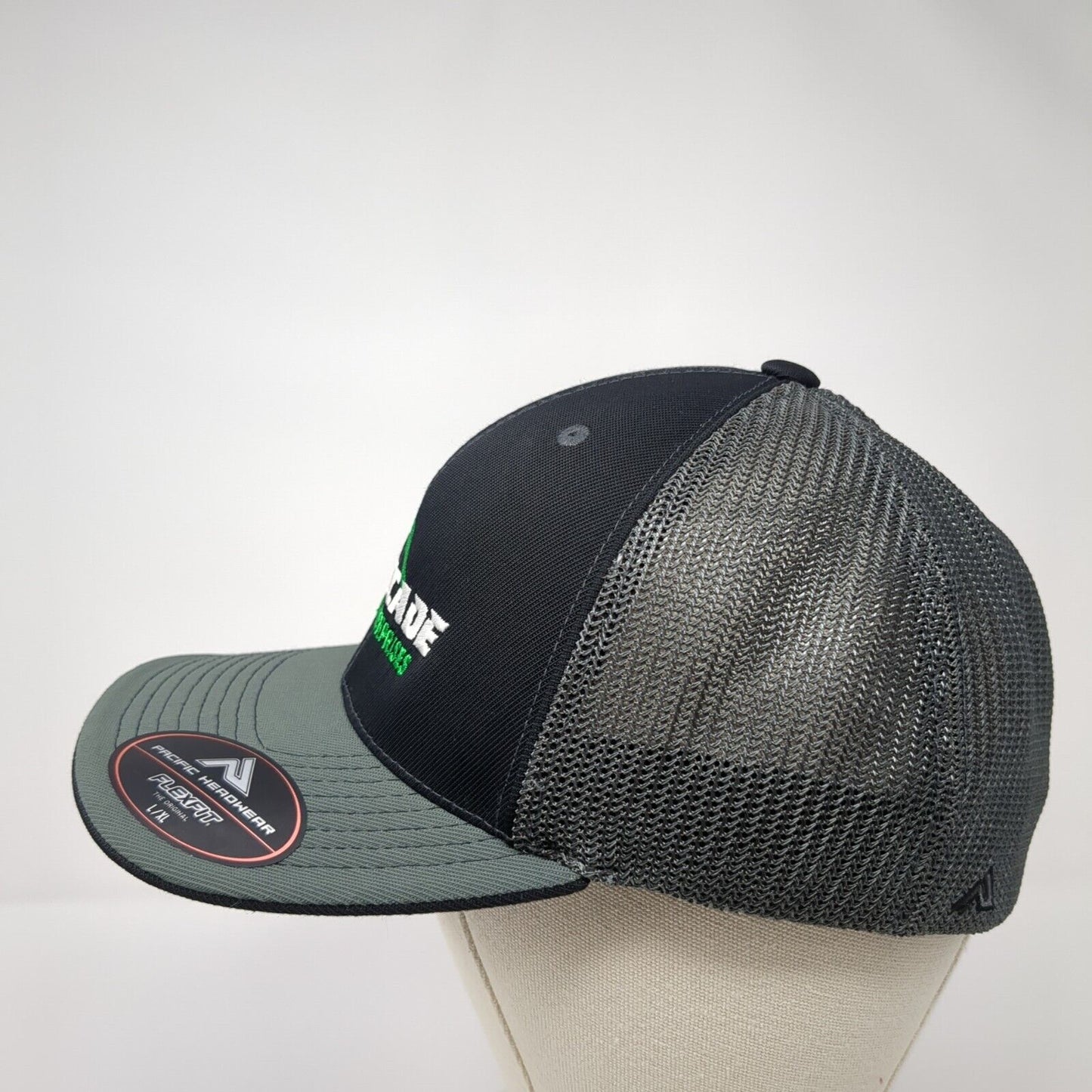 Cascade Enterprises Trucker Hat Gray 7 3/8-8 Mesh Back Flexfit Pacific Headwear
