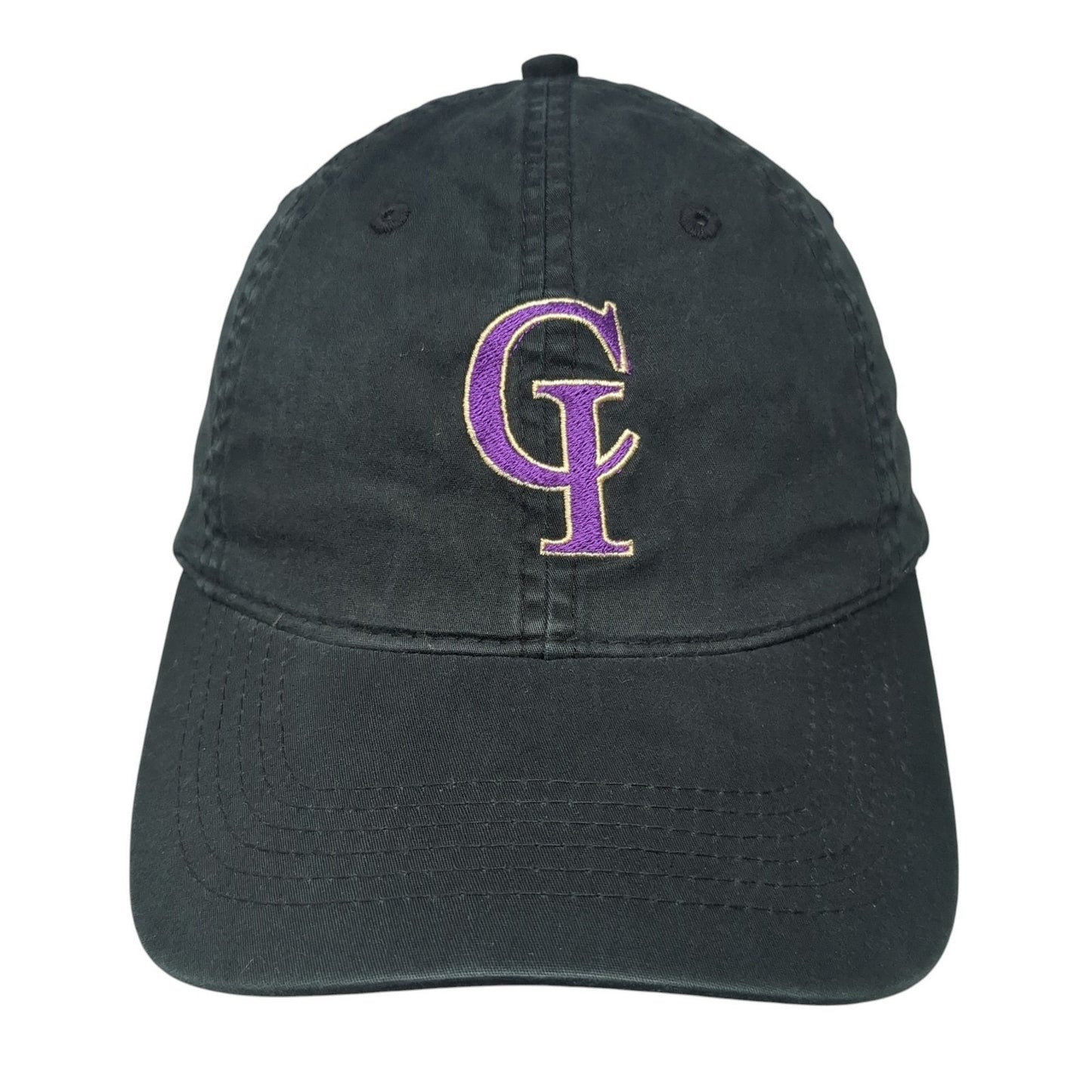 CI Soccer Fitted Baseball Cap Black XL Lightweight Pacific Headwear Vintage