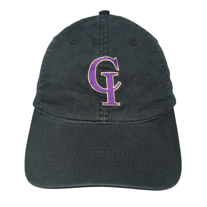 CI Soccer Fitted Baseball Cap Black XL Lightweight Pacific Headwear Vintage