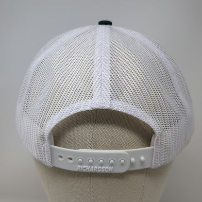 Richardson Trucker Hat Blue White L Summit View CPA Mesh Snapback Logo