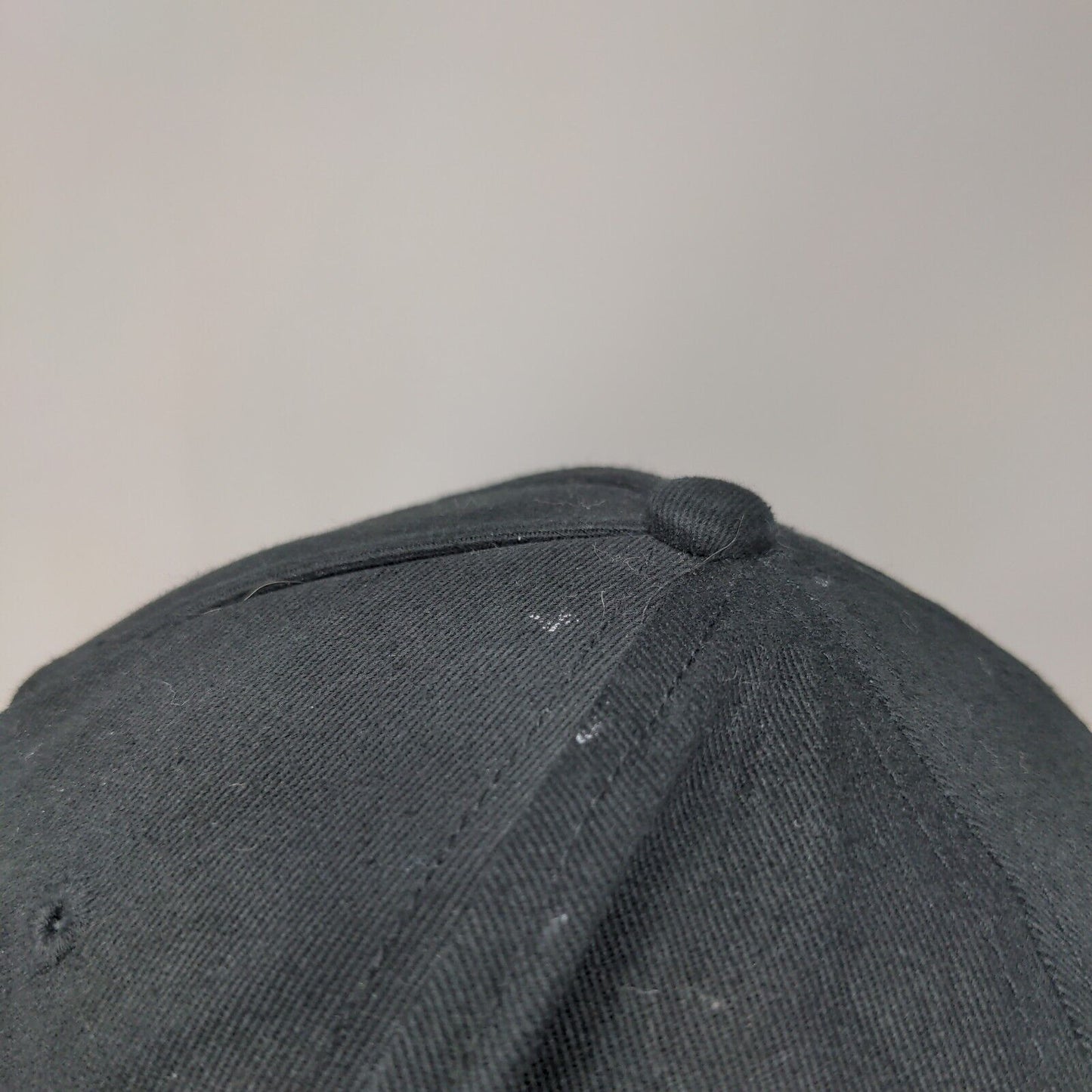 Neff Patch Snapback Hat Black One Size Adjustable Solid Vent Holes