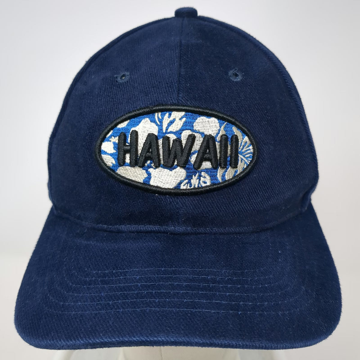 Hawaiian Headwear Baseball Cap Blue One Size Floral Hibiscus Patch Strapback Hat