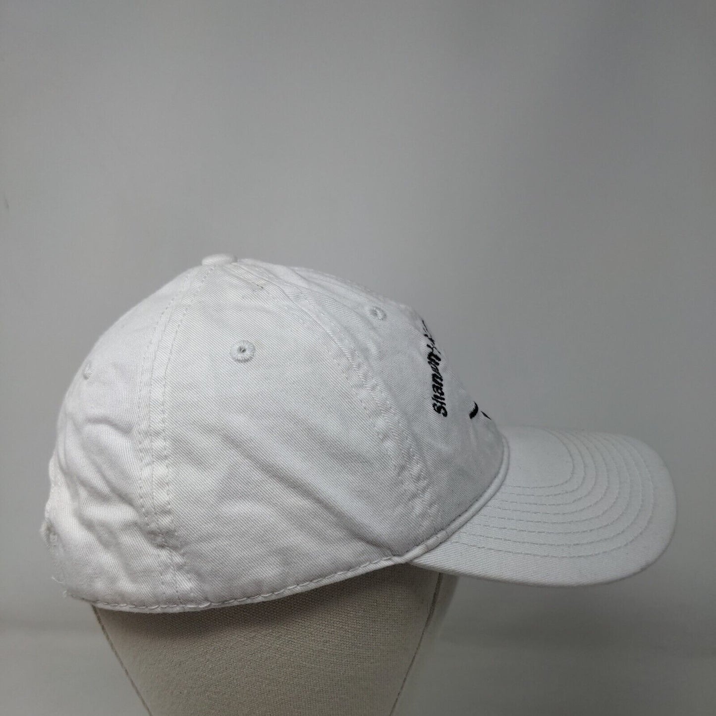 Shannon's Fish Fry and Bike Ride Strapback Hat White OS Embroidered The Game