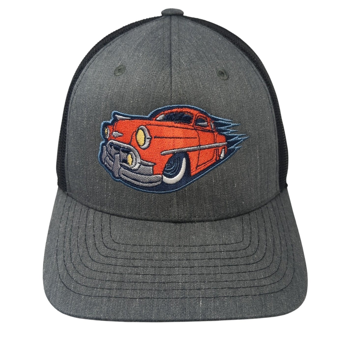 Unbranded Snapback Trucker Hat Gray One Size Adjustable Mesh Back 6 Panel