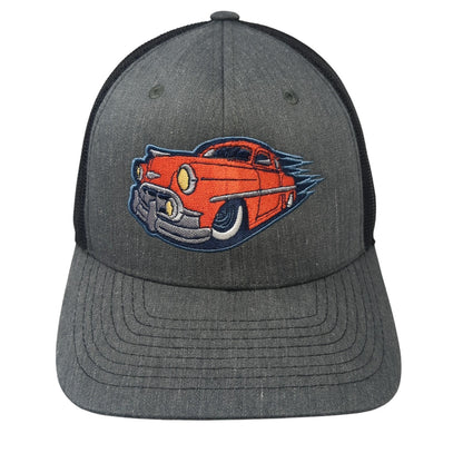Unbranded Snapback Trucker Hat Gray One Size Adjustable Mesh Back 6 Panel