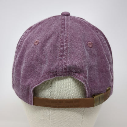 Adams Baseball Cap Purple One Size Leather Strap Lobster Beer Kennebunkport Hat