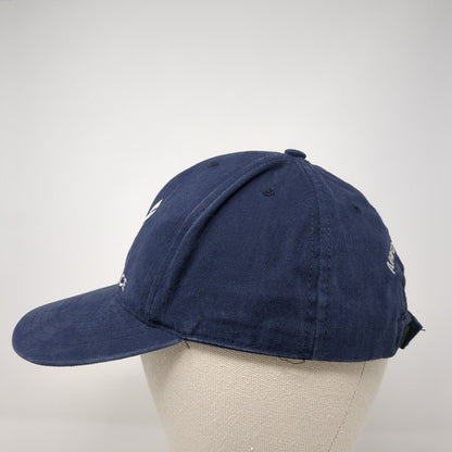 US Air Force Strapback Hat Blue OS Adjustable Embroidered Patriotic 6 Panel