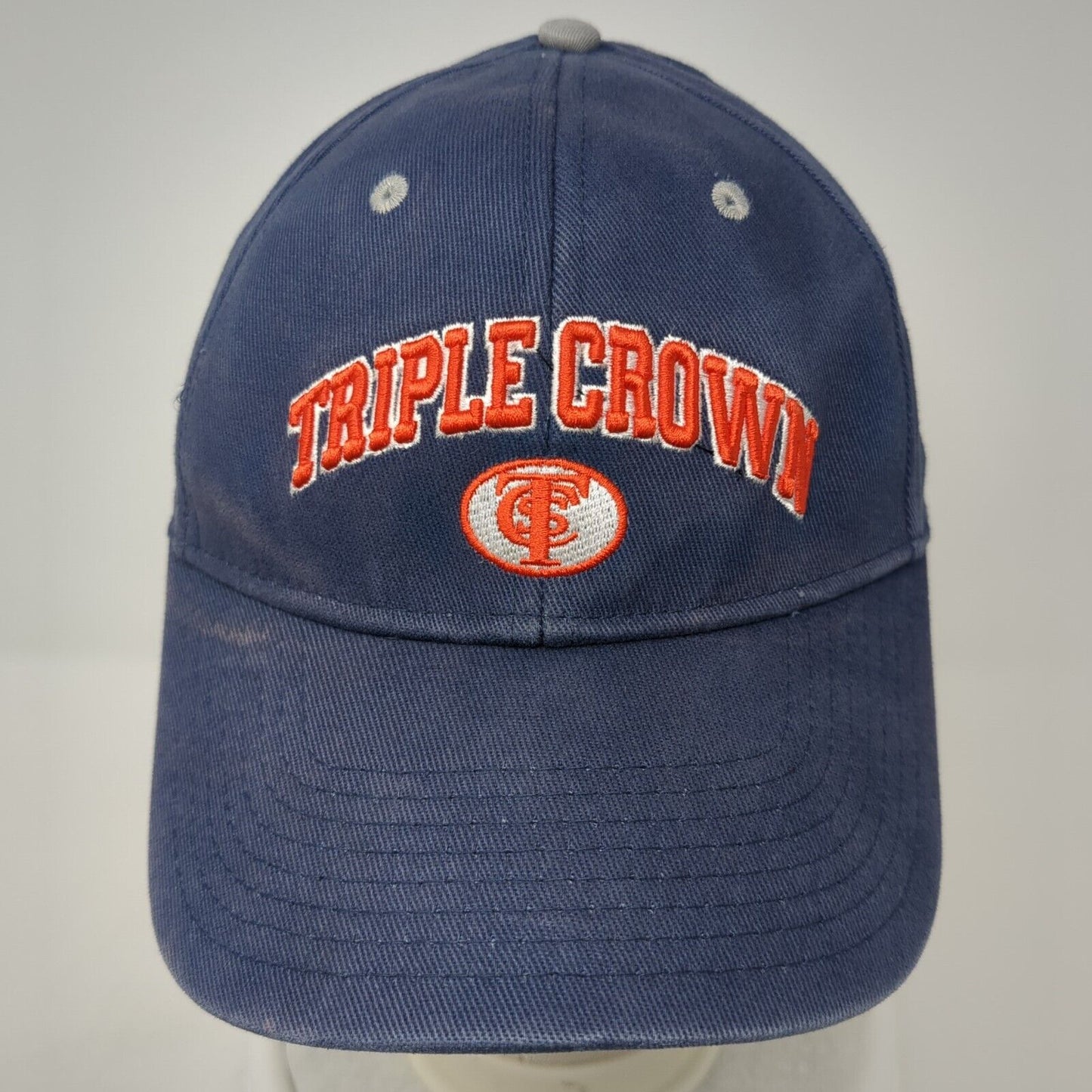Triple Crown Fitted Hat Blue M/L Lightweight Embroidered Proflex Outdoor Cap