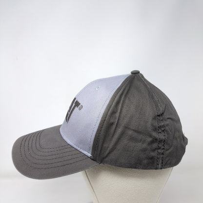 CAT Snapback Hat Gray One Size Adjustable Embroidered Colorblock