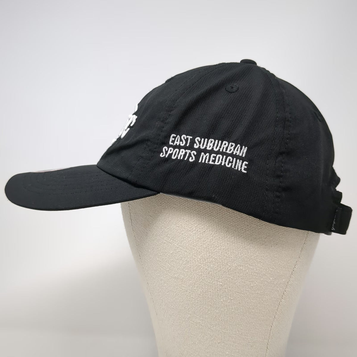 Imperial Baseball Cap Black OSFM ESSMC East Suburban Sports Medicine Hat UPF 50+