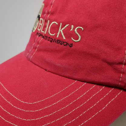 Beaver Caps Baseball Cap Red One Size Cotton Strapback Blicks Phosphate Hat Logo