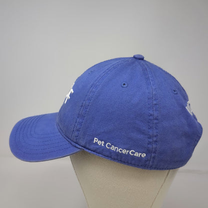 VCA Baseball Cap Blue One Size WOOF Pet CancerCare Slideback Hat Hope Unleashed
