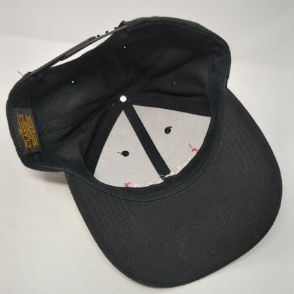 Persado Snapback Hat Black One Size Adjustable Embroidered Yupoong