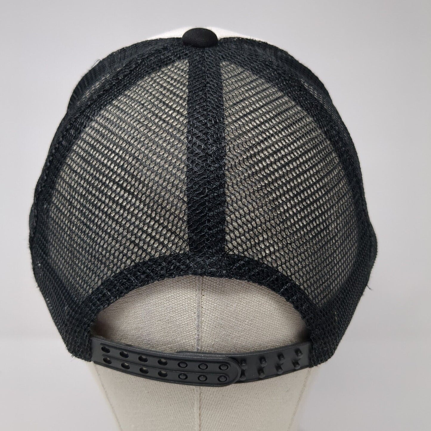 Eric May Band Snapback Rope Trucker Hat Black One Size Mesh Back Cobra