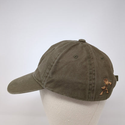 I Am Groot! Slideback Hat Brown One Size Adjustable Embroidered 6 Panel Marvel