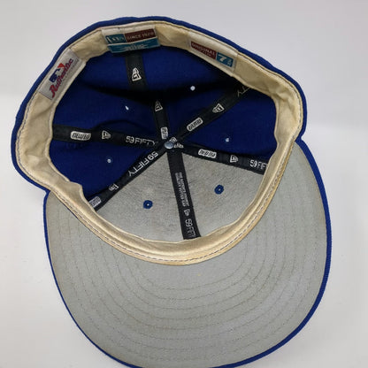 Kansas City Royals MLB New Era Baseball Hat Blue 7 3/8 Wool 59FIFTY Gray Under