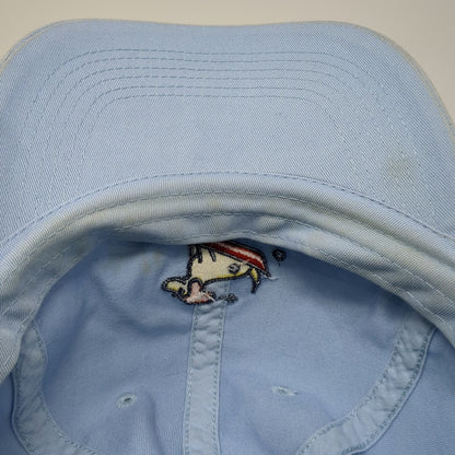 Life is Good Baseball Cap Blue One Size Dog Surfing Embroidered Slideback Hat