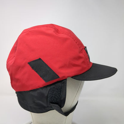 Outdoor Research Baseball Cap Red M Gore-Tex Ear Flaps Made in USA Toggle Hat