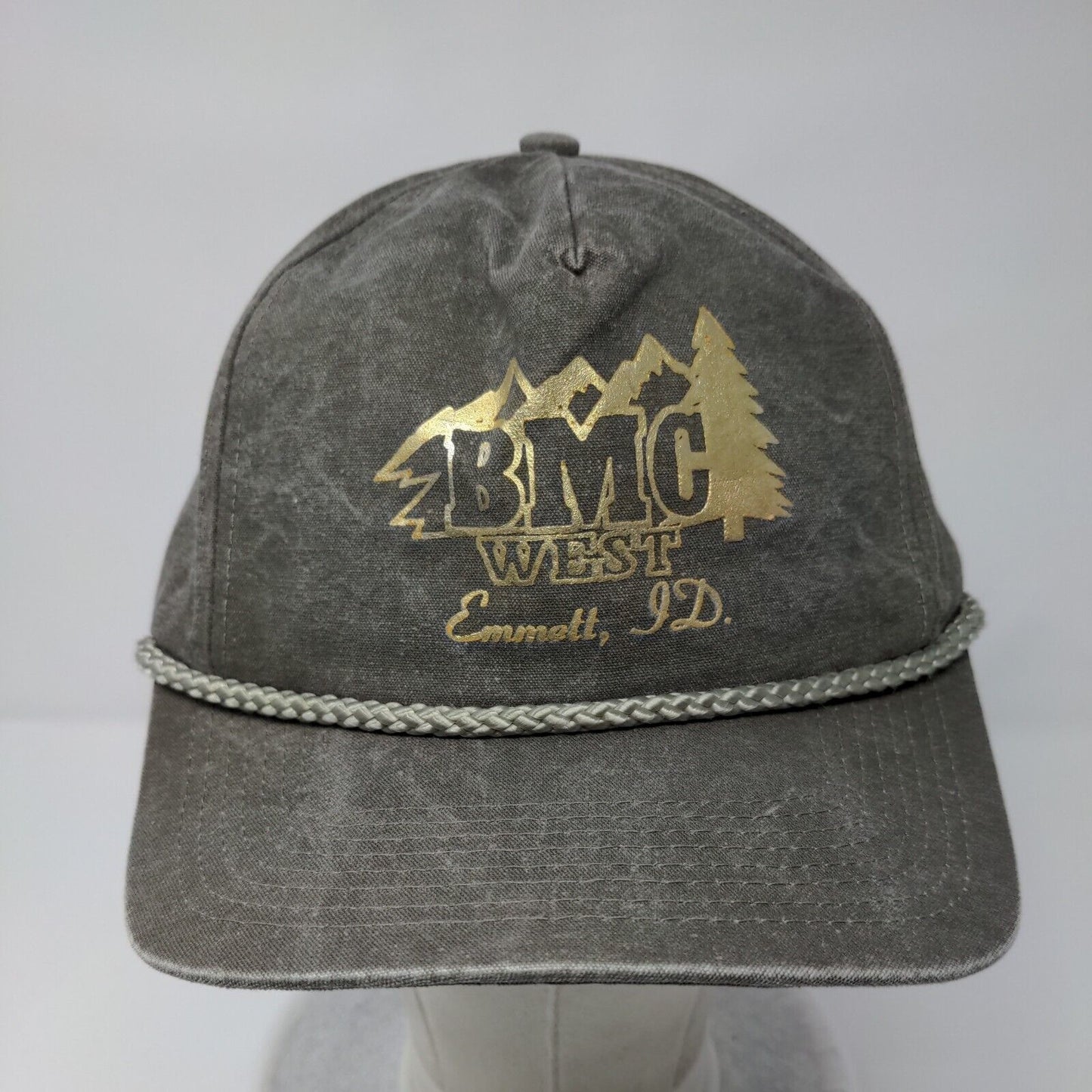 BMC West Emmett, ID Snapback Rope Hat Brown OSFA Adjustable Solid