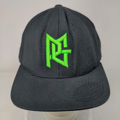 PG Snapback Hat Black One Size Adjustable Embroidered The Classics Yupoong