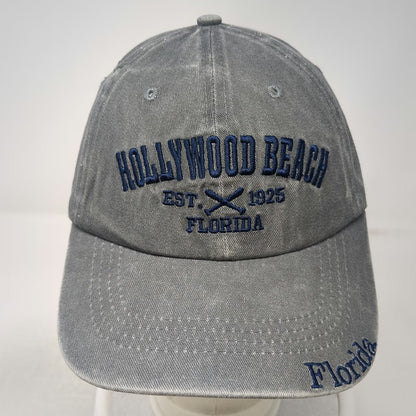 ZCS Equipment Baseball Cap Gray One Size Hollywood Beach Florida Embroidered Hat