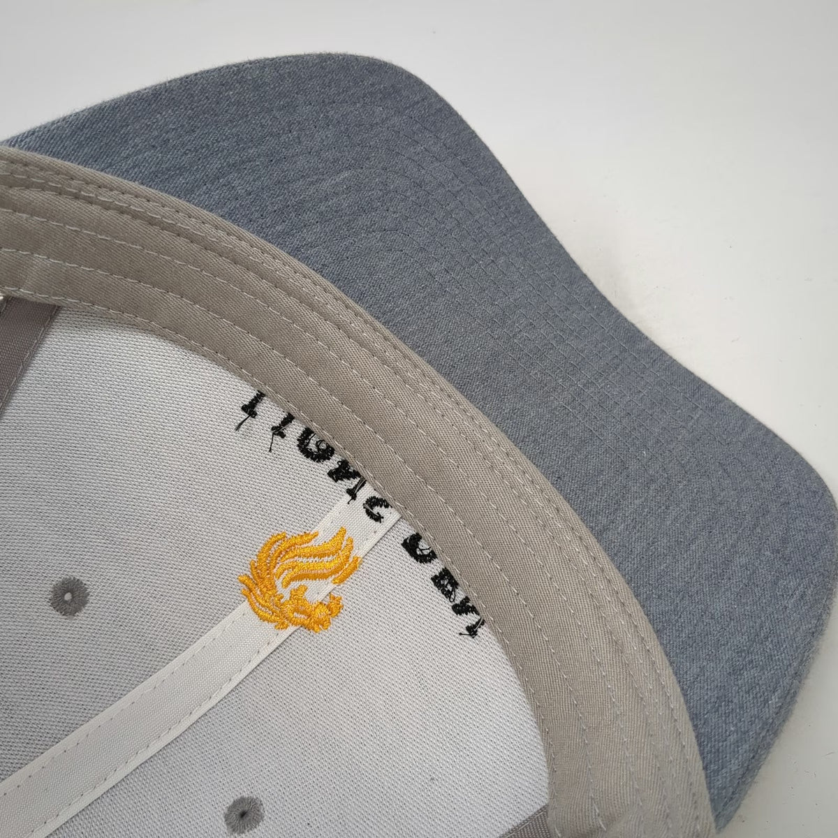 Richardson 112 Trucker Hat Gray OSFM Lions Den Real Estate Logo Snapback Mesh