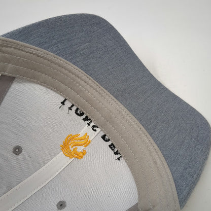 Richardson 112 Trucker Hat Gray OSFM Lions Den Real Estate Logo Snapback Mesh