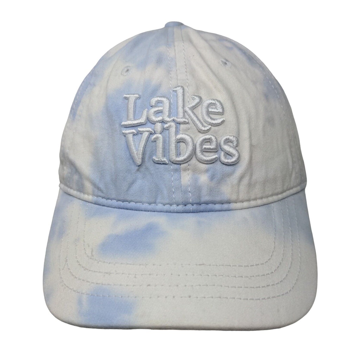 Lake Vibes Slideback Hat Multi OSFM Embroidered Adjustable Tie Dye