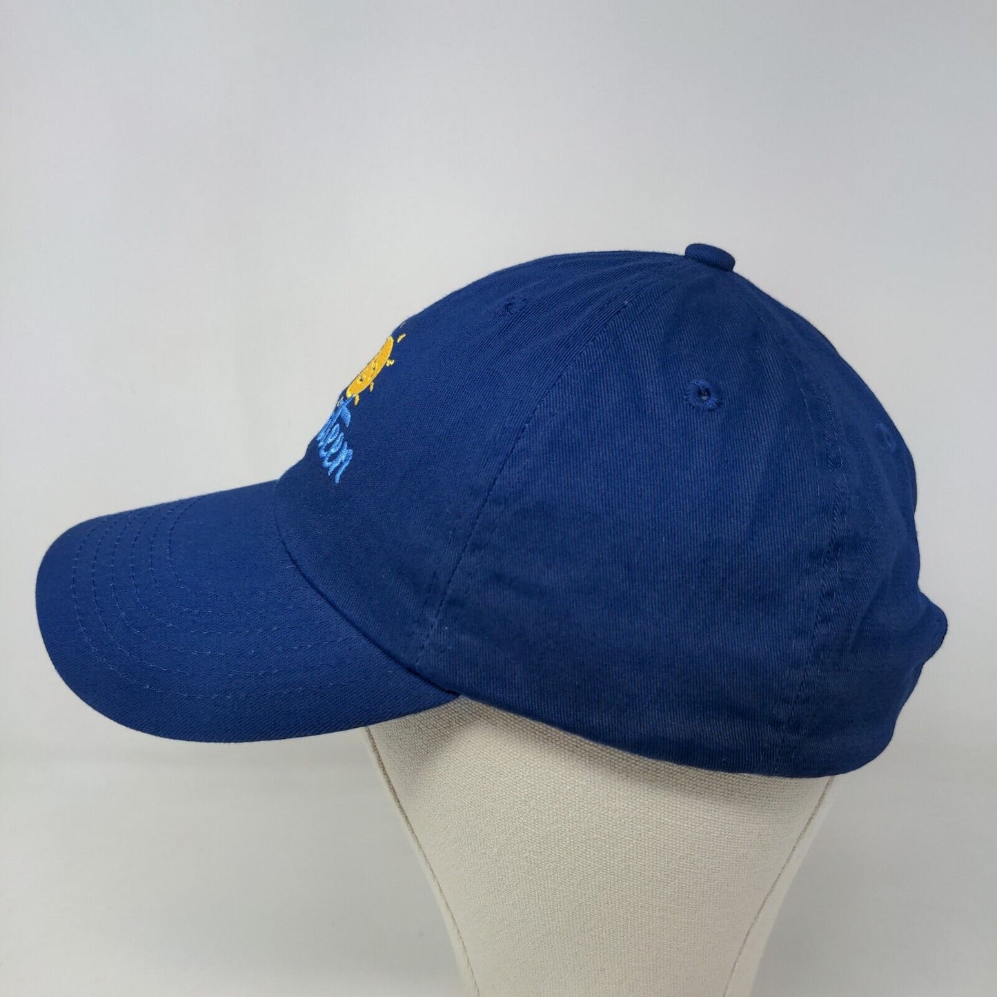 Custom Ink Men's Slideback Hat Blue Adjustable The Canteen Embroidered Logo