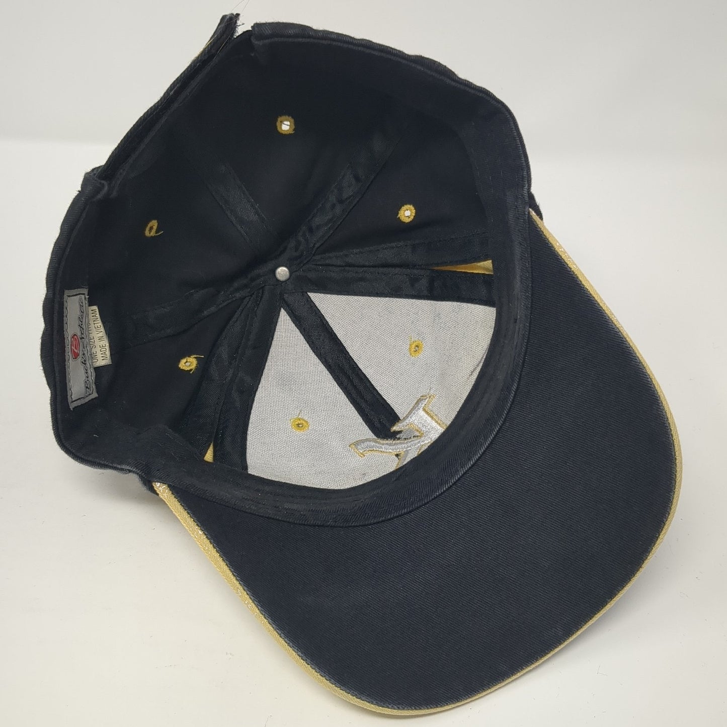 Letter K Kuna Strapback Hat Black One Size Adjustable Buck's Athletic