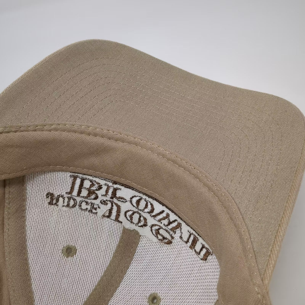 Nissin Cap Judge Joe Brown Embroidered Beige Snapback Hat Adjustable OS Promo