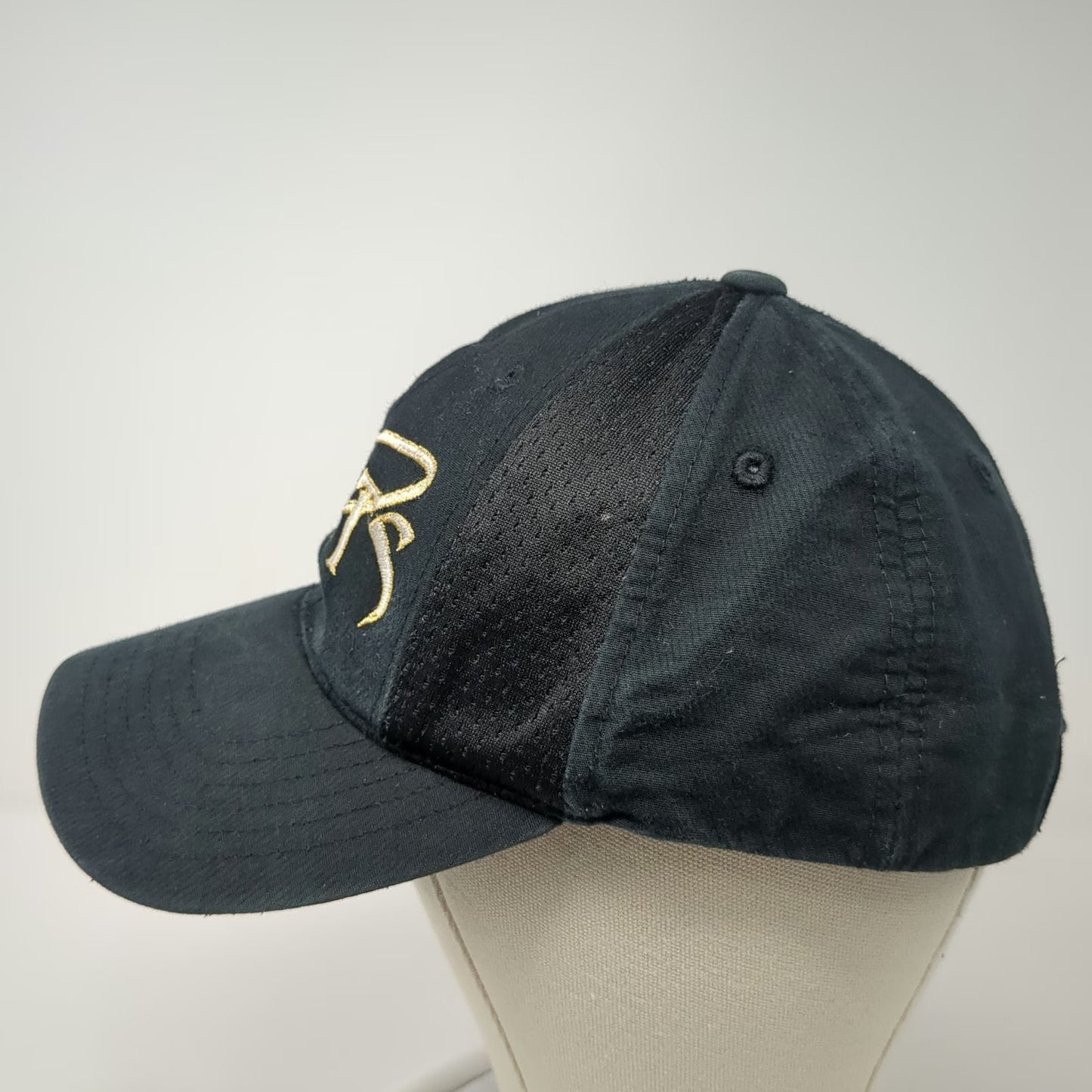 Port Authority Baseball Cap Black One Size Monroe Saints Hat Mesh Strapback