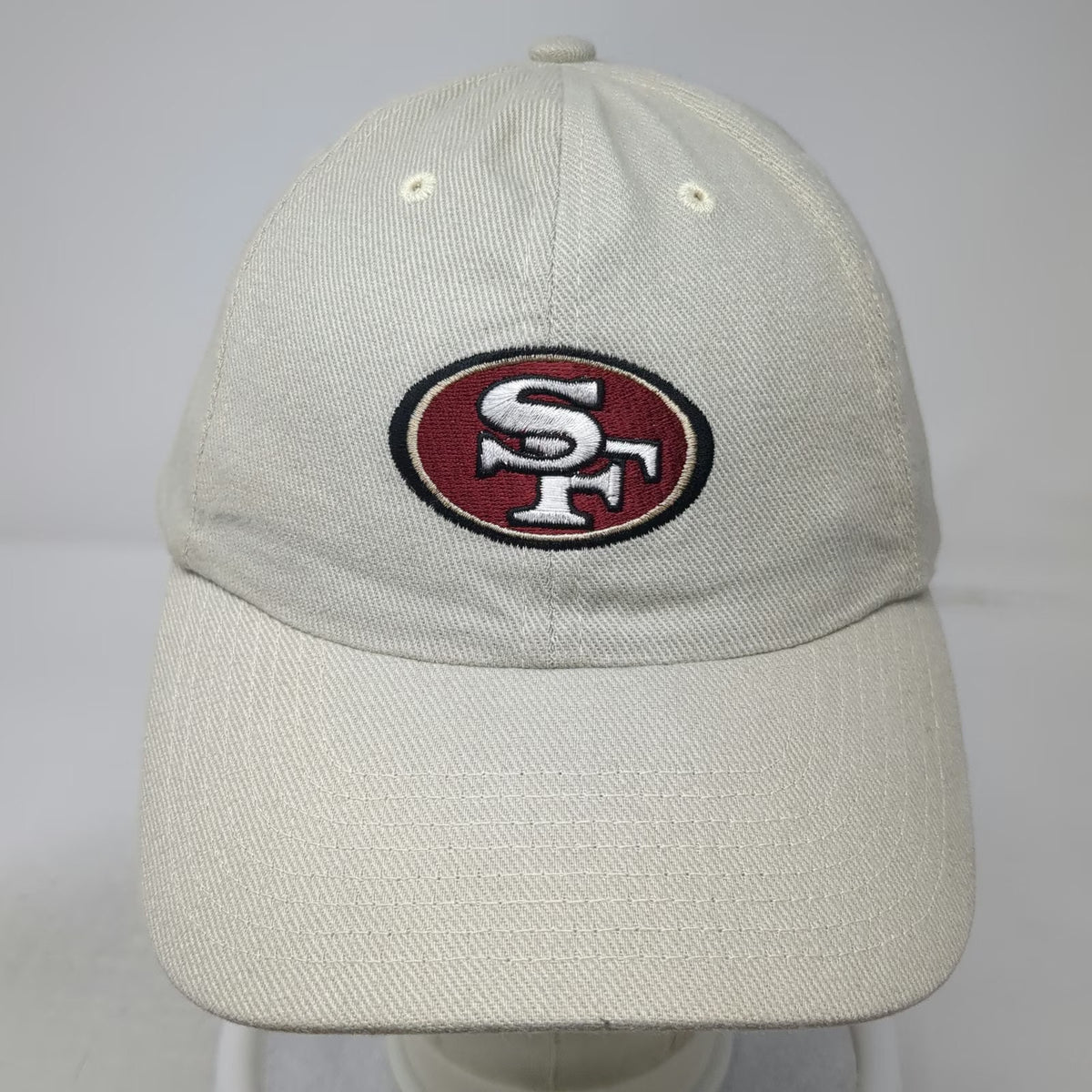 San Francisco 49ers NFL Beige One Size Cap Adjustable Strapback Embroidered Hat