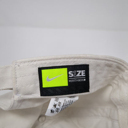 Nike Slideback Hat White Cream One Size Adjustable Embroidered Swoosh Heritage86