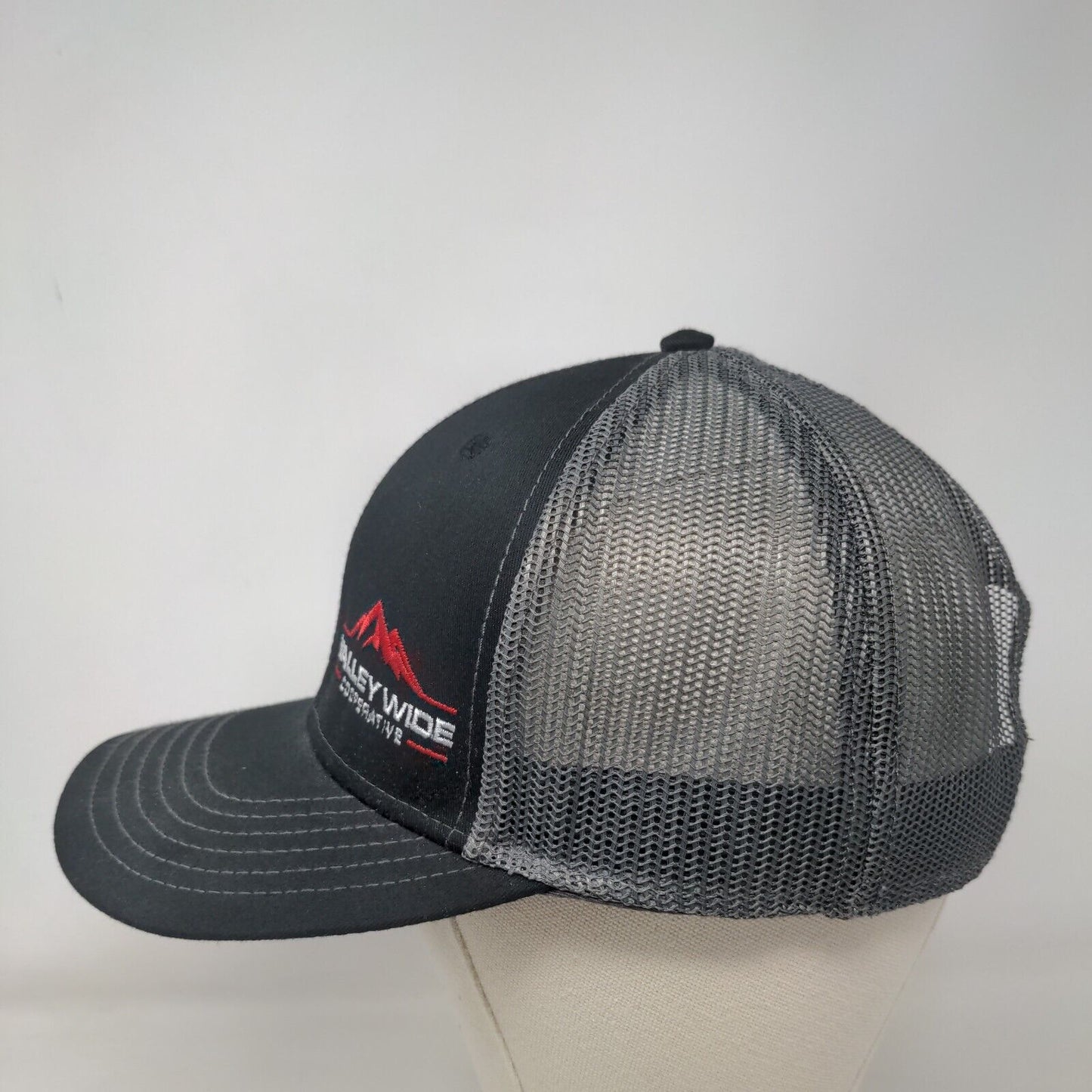 Valley Wide Cooperative Snapback Trucker Hat Black OSFM Mesh Back Otto