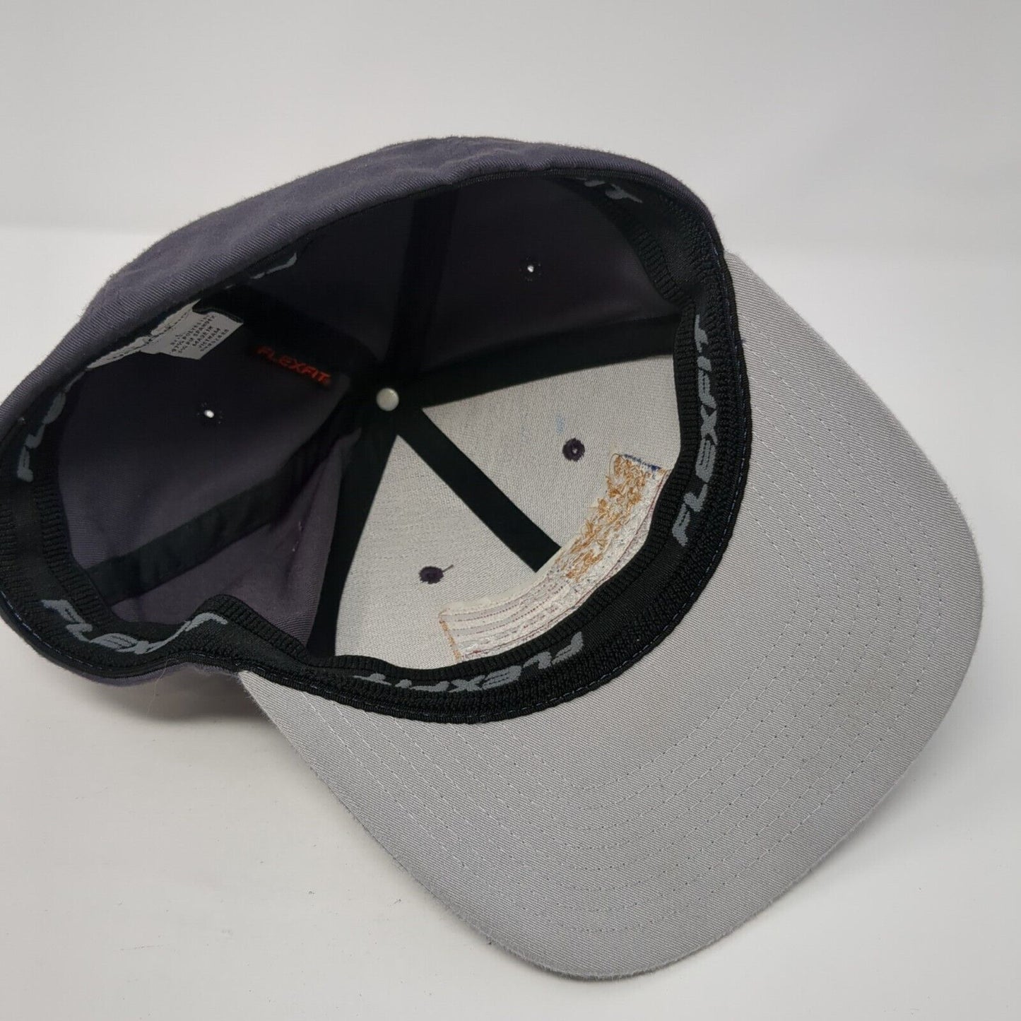 Liley Monuments Fitted Hat Gray Large American Flag Flexfit WearGuard