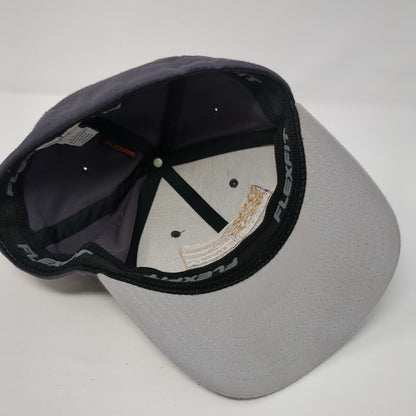 Liley Monuments Fitted Hat Gray Large American Flag Flexfit WearGuard