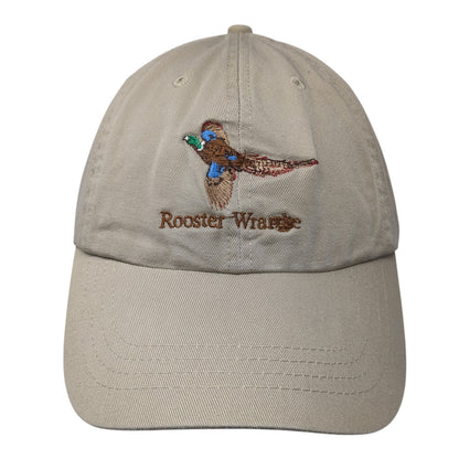 Rooster Slideback Hat Brown One Size Adjustable Embroidered KC Outdoor