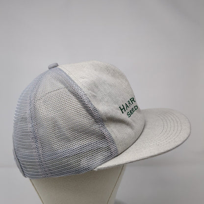 Harris Moran Seed Company Snapback Trucker Hat Gray OSFA Mesh Back