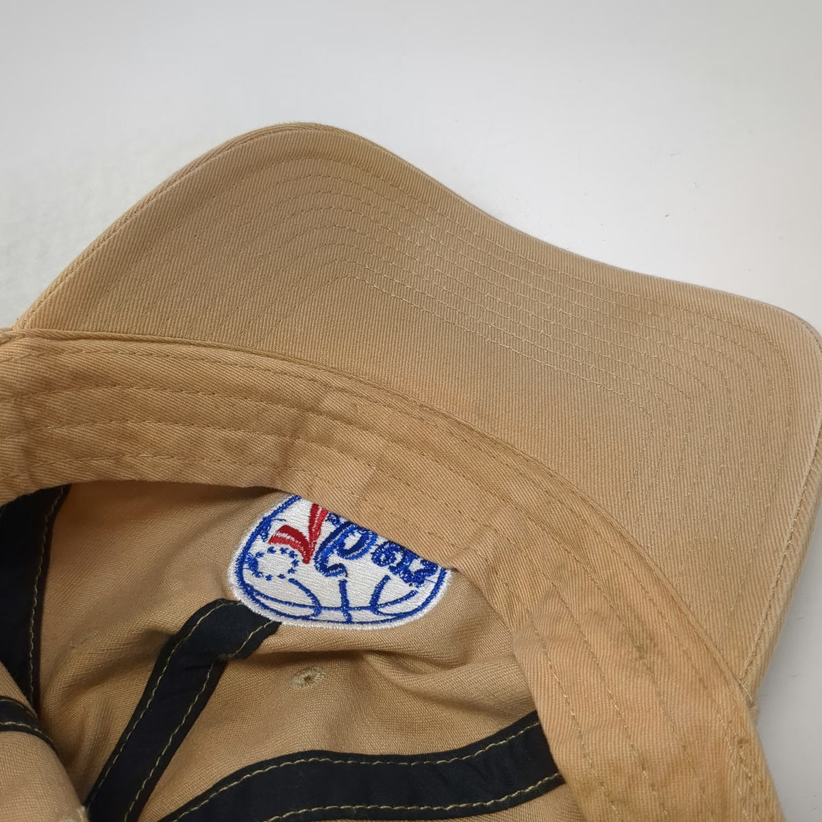 '47 Philadelphia 76ers NBA Beige One Size Cap Slideback Strap Patch Logo Hat