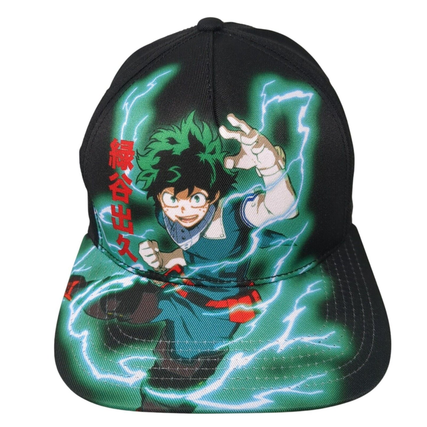 Deku My Hero Academia Snapback Hat Multi One Size Adjustable Anime