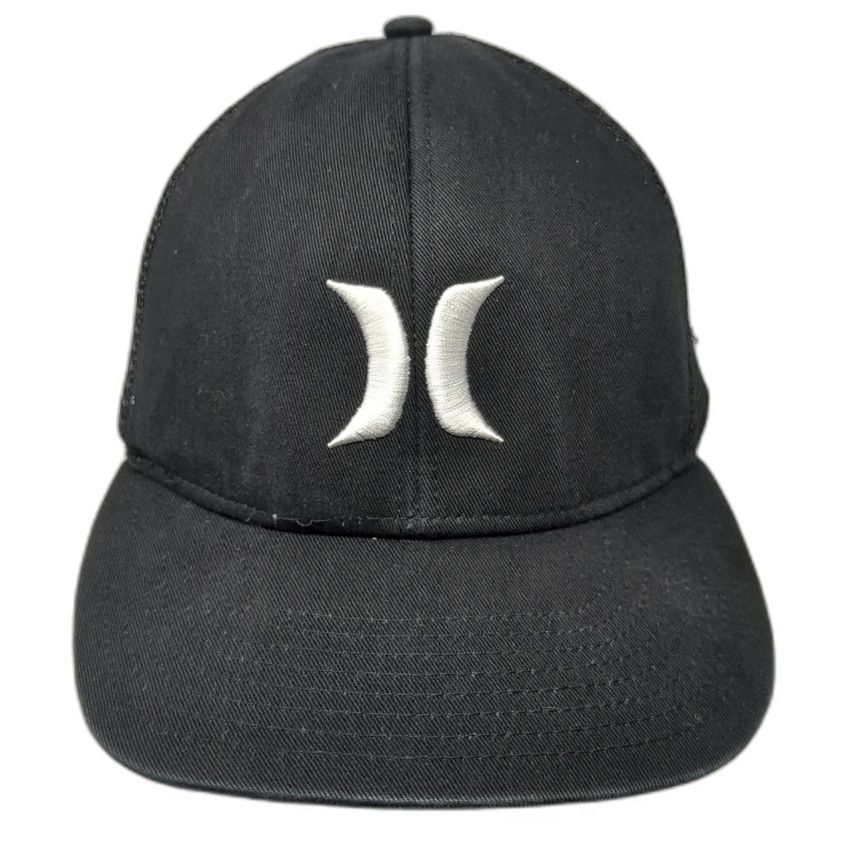 Hurley Trucker Hat Black One Size Mesh Snapback Embroidered Logo Surf Skate