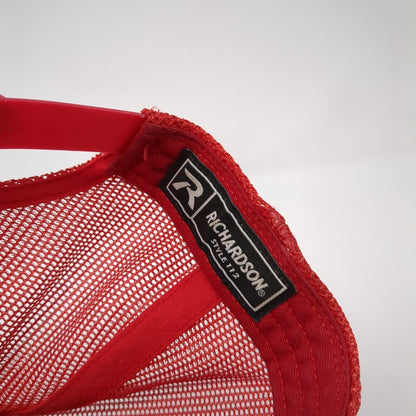 Richardson Snapback Mesh Back Trucker Hat Multi One Size Embroidered
